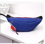 Summer Shark Mouth Canvas Bag Chest Bag Female Small Pockets