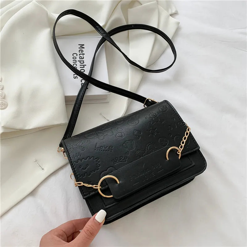 Summer Small Bag Women's Messenger Handbag Casual Shoulder Square