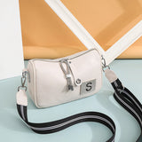 Summer Cowhide Shoulder Bag Tassel Crossbody Bag for Women