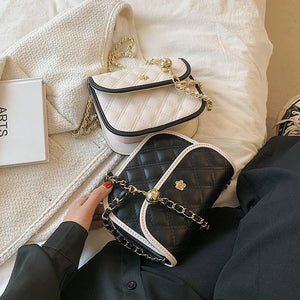 Summer Rhombus Embroidery Shoulder Messenger Bag