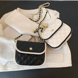 Summer Rhombus Embroidery Shoulder Messenger Bag