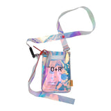 Summer Laser Shoulder Bag for Women Transparent Mobile Phone Bag
