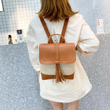 Summer Women's Straw Woven Backpack Light and Breathable Small Backpack