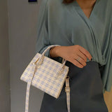 Summer Niche Plaid Messenger Bag for Women