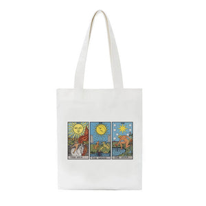Sun God Vintage Female Canvas Bag Large Capacity Fun Cartoon Casual Shopping Bag