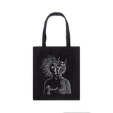 Sun Myth Print Casual Female Bag Ins Cartoon Fun Zipper Women Shoulder Bags