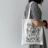 Sun Myth Print Casual Female Bag Large Capacity Harajuku Vintage Shopping Bag