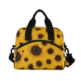 Sunflower Insulated Lunch Box Tote Bag for Men Women