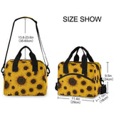 Sunflower Insulated Lunch Box Tote Bag for Men Women