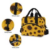 Sunflower Insulated Lunch Box Tote Bag for Men Women