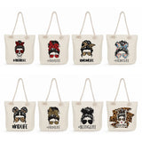 Sunglasses Girl Handbag Foldable Shopping Bag