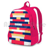 Sunset Stripes Pattern Outdoor Hiking Backpack