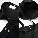 Atsem French Print Women Canvas Shoulder Bags Eco Harajuku Shopping Bag