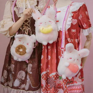 Baby Bunny Lolita Girl Cross Body Mini Bag for Phone