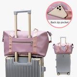 Large Capacity Folding Travel Bag Waterproof Duffel Set Women