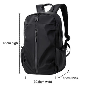 Oxford Waterproof Travel Backpack Men Business Casual Laptop Bag