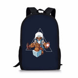 Super-Mario Element Printing School Backpack Personalized Daypack for Teen