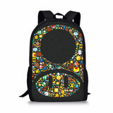 Mario Print School Bags Daily Travel Climbing Backpack Kids Knapsack