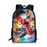 Mario Print School Bags Daily Travel Climbing Backpack Kids Knapsack