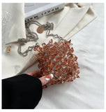 Mini Acrylic Purse Chain Straps Crossbody Bag for Women