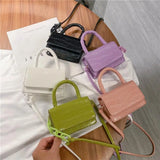 Mini Bags Shoulder Handle PU Leather Shoulder Bags For Women