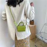 Mini Bags Shoulder Handle PU Leather Shoulder Bags For Women