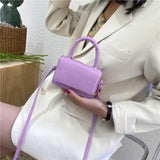Mini Bags Shoulder Handle PU Leather Shoulder Bags For Women