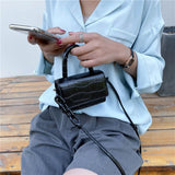 Mini Bags Shoulder Handle PU Leather Shoulder Bags For Women
