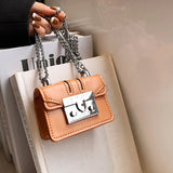 Mini Lipstick Bags PU Leather Shoulder Bags for Women