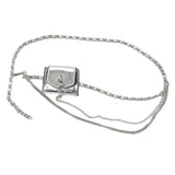 Double Chain PU Leather Waist Belt With Lipstick Bag Women