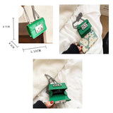 Mini Square Bag Lipstick Box PU Leather Shoulder Crossbody Bags for Women