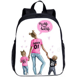 Mom Print Toddler Schoolbag Little Bog And Girl Bookbags Backpack