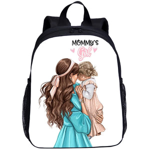 Mom Print Toddler Schoolbag Little Bog And Girl Bookbags Backpack