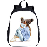 Mom Print Toddler Schoolbag Little Bog And Girl Bookbags Backpack