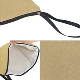 Nounou Printed Cosmetic Bag Linen Zipper Pouch for Women