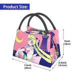 Sailors Moon Insulated Lunch Bags Tokyo City Lights Reusable Cooler