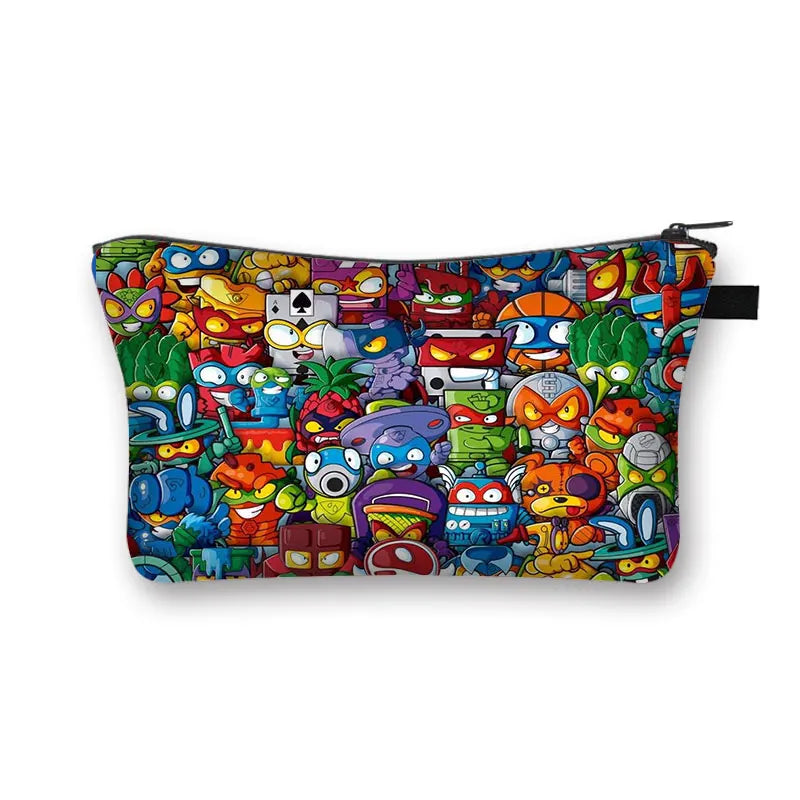 Zings Cosmetic Case Woman Cartoon Game Makeup Bag Large Capacity Multifunction
