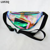 Holographic Laser Waist Bag for Women