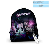 Superfuse ARPG Game Backpack Schoolbag Travel Bag Harajuku Daypacks Rucksack