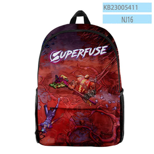 Superfuse Game Backpack Student School Bag Unisex Daypack
