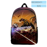 Superfuse Game Backpack Student School Bag Unisex Daypack