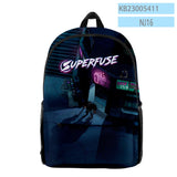 Superfuse Game Backpack Student School Bag Unisex Daypack