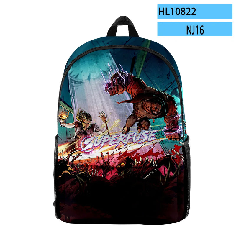 Superfuse Game Backpack Student School Bag Unisex Daypack
