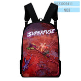 Superfuse Game School Bag Adult Kids Bags Unisex Backpack