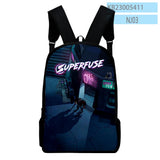 Superfuse Game School Bag Adult Kids Bags Unisex Backpack