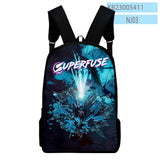 Superfuse Game School Bag Adult Kids Bags Unisex Backpack