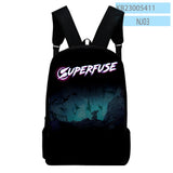 Superfuse Game School Bag Adult Kids Bags Unisex Backpack
