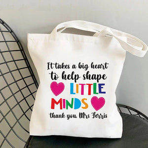 Little Minds Printed Tote Bag Harajuku Shoulder Bag Canvas