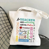 Little Minds Printed Tote Bag Harajuku Shoulder Bag Canvas