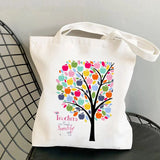 Funny Teacher Voice Printed Tote Bag - Harajuku Shopper Handbag